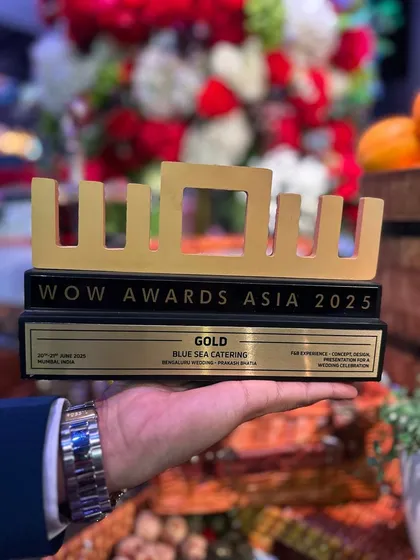 Receiving the Gold WOW Award Asia 2025 for F&B Experience in a Wedding Celebration. This prestigious award highlights our ability to create truly innovative and memorable culinary concepts.