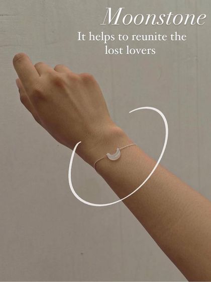 The White Moonstone Luna bracelet, a powerful talisman for love and good fortune.