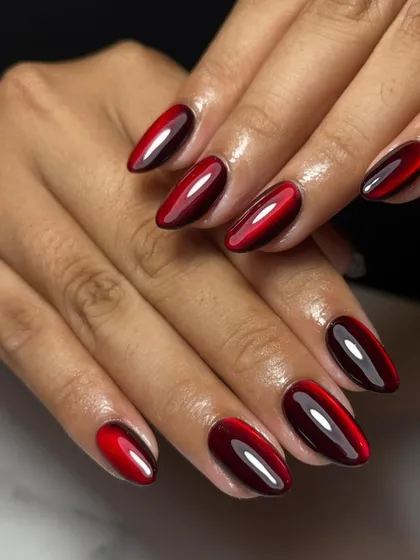 You can never go wrong with a classic red, but our cat-eye finish takes it to the next level. This deep red magnetic polish gives a rich, velvety dimension that shifts in the light.