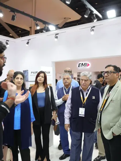 A guided tour of a smart lock and security solutions booth for a group of VIPs and industry leaders. We ensure our top partners get visibility with key decision-makers.