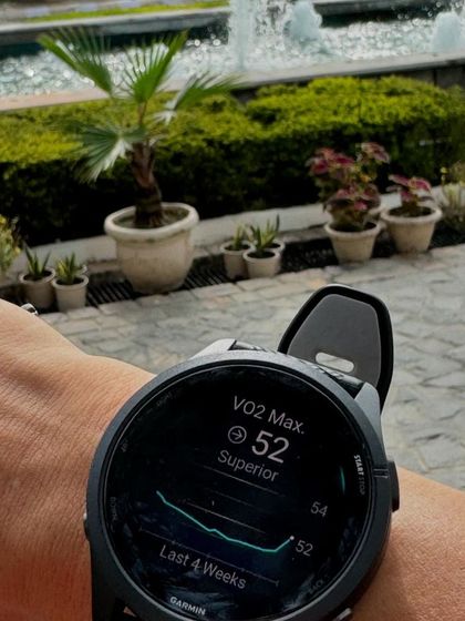 A VO2 Max of 52, even after a tough workout where my watch died. This shows that fitness is resilient and not defined by a single data point.