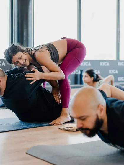 A gentle adjustment can make all the difference in finding the right alignment in a pose. In my classes, I provide hands on support to help you deepen your practice safely and connect more fully with your body.