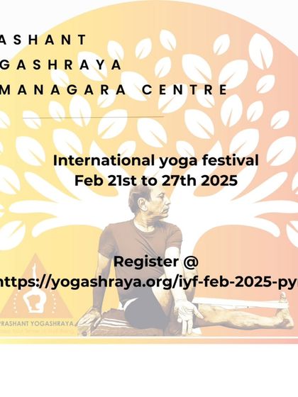 Another announcement for our February 2025 International Yoga Festival, a week-long immersive experience.