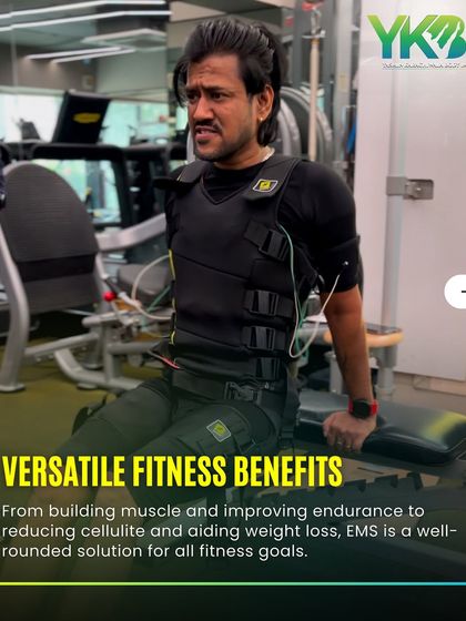 EMS offers versatile fitness benefits for everyone. From building lean muscle and improving endurance to aiding in weight loss and reducing cellulite, it is a well rounded solution for all fitness goals.
