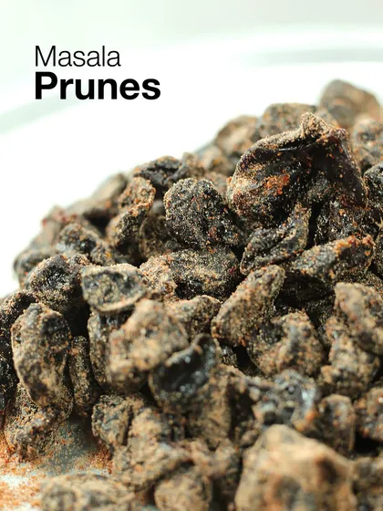 Here is another look at the delicious texture of my Masala Prunes. Each prune is generously coated with our handmade seasoning, creating a perfect balance of sweet, sour, and spicy notes.