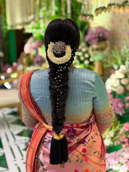 Bhavya Achar - Bridal & Occasion Styling Traditional South Indian Bridal Braids photo 14