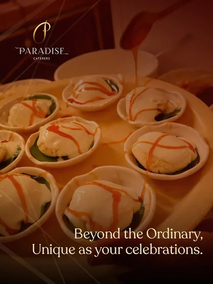 Beyond the ordinary. These unique, bite-sized desserts are drizzled with caramel, offering a unique flavor and presentation for your celebration.