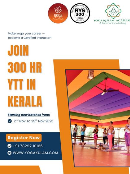 YogaKulam - Yoga & Ayurveda Wellness Retreats Yoga Teacher Training: Advanced Courses (300 & 500-Hour) photo 5