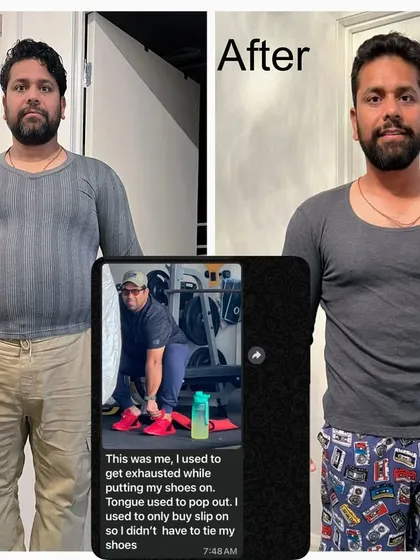 The number on the scale is just one part of the story. The real win is feeling strong enough to tie your own shoes without getting exhausted. This before and after, along with my client's own words, shows that the biggest victories are often the ones that happen in your daily life.