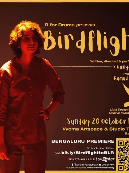 The Bengaluru premiere of "Birdflight," a solo play presented by D for Drama.