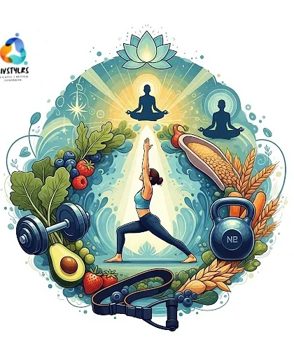 My philosophy is simple: true fitness is holistic. It's a balanced circle of mindful movement through yoga, building functional strength, nourishing your body with whole foods, and cultivating mental peace. Every part works together to create total well-being.