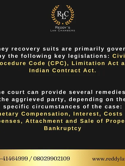 Understanding the legal framework for money recovery is key. I use these legislations to build a strong case for my clients.