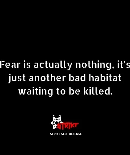 Fear is nothing more than a bad habit waiting to be killed. Through our training, we help you break this habit and replace it with confidence and awareness.