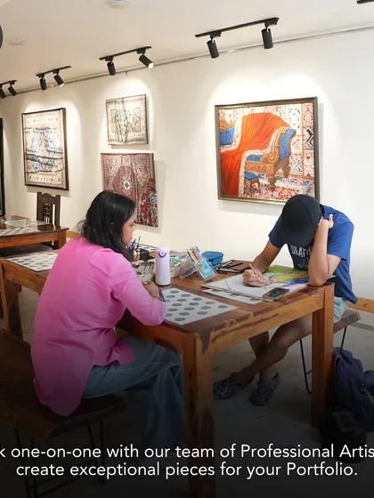 My process is built on personal connection. I work one-on-one with every student, providing dedicated time and space in our professional studio to develop exceptional pieces for their portfolio.