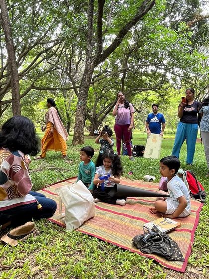 Photos from our very first session, reading 'Room on the Broom'. This is where it all began, with a classic story and a small group of enthusiastic kids.