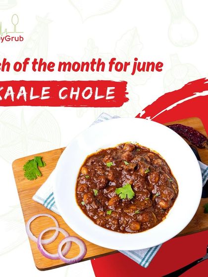 Presenting our dish of the month: Kaale Chole. This North Indian specialty is slow-cooked with a blend of aromatic spices, creating a rich, protein-packed gravy that is both hearty and healthy.