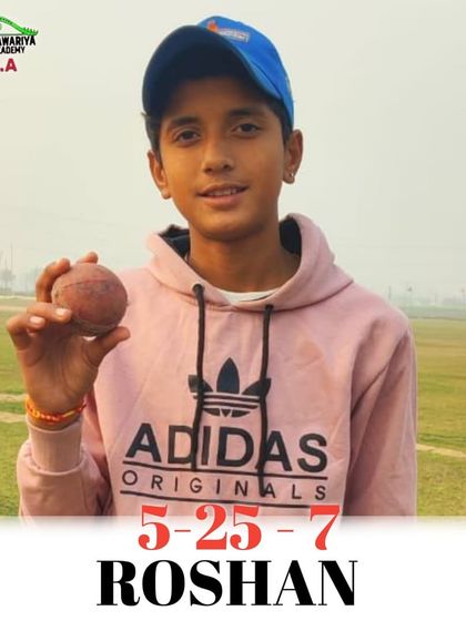 What a spell by Roshan. Taking 7 wickets in a match is an extraordinary feat. So proud of this young talent.