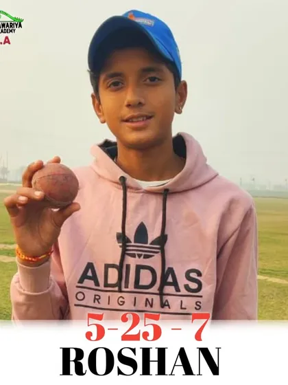 What a spell by Roshan. Taking 7 wickets in a match is an extraordinary feat. So proud of this young talent.