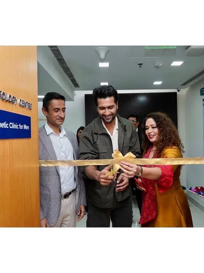 It was an honor to have the talented Vicky Kaushal inaugurate our aesthetic clinic. Building a space where everyone, including men, can feel comfortable and confident addressing their skin health has always been a goal of mine.