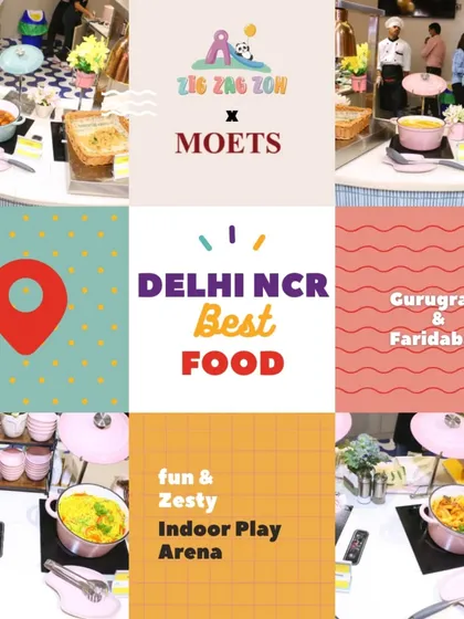 We've partnered with MOETS to bring you the best food in Delhi NCR! Our party packages include a delicious catering spread with options from Indian to Italian, ensuring everyone finds something they love.