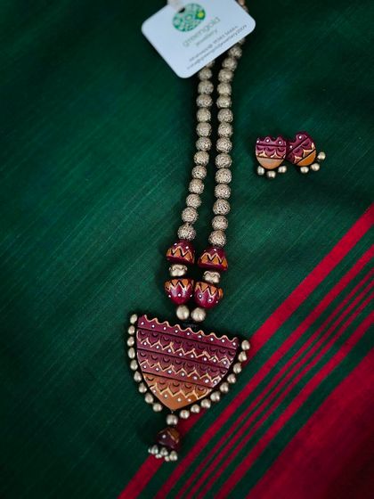 Greengold - Handcrafted Indian Jewellery Earthy Terracotta Jewellery photo 3