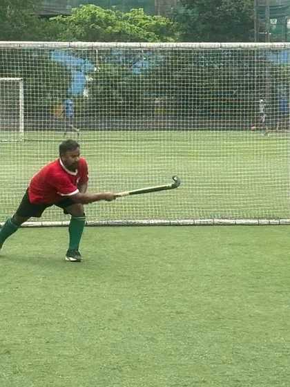 A player winds up for a powerful shot on goal during a Sunday friendly. We encourage our players to be decisive and shoot when they have the chance.