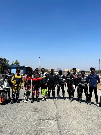 A Friday morning well spent. The group from our training session at Meco Kartopia in Bangalore, ready for a weekend of speed.