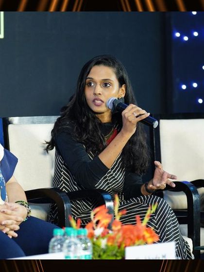 We focus on creating an interactive environment where panelists can engage in genuine, unscripted dialogue. This close-up captures the passion and expertise our speakers bring to the stage, sharing valuable insights on lighting technology and sustainability.