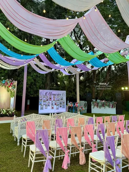 A view of the memory wall from the guest seating, showing its prominent and accessible placement.