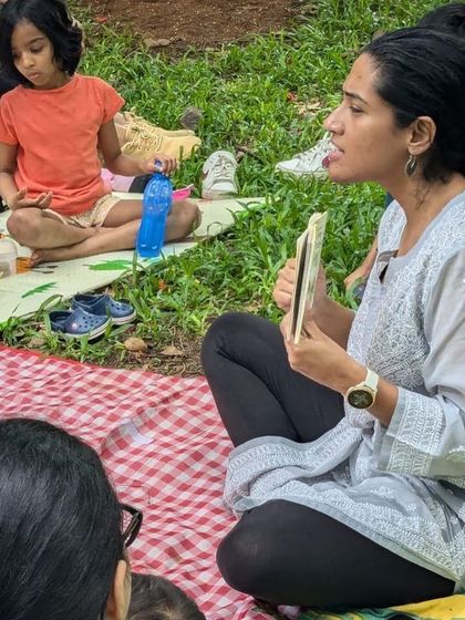 A wonderful collection of photos from our 'Belonging' session, featuring 'Giraffes Can't Dance'. You can see the children's expressive faces as they connect with Gerald the giraffe's journey.