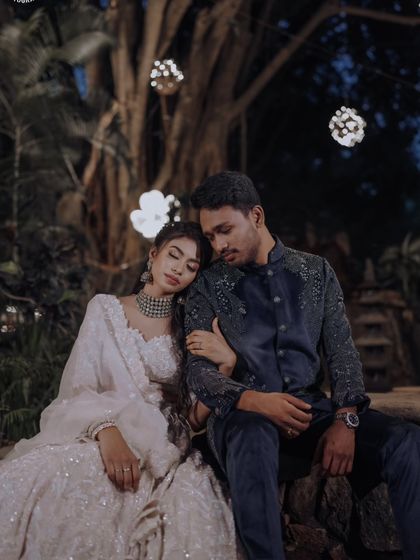 A quiet and romantic moment shared by the couple during their Sangeet night.