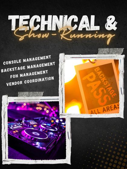 A flawless show requires expert management behind the scenes. Our technical and show-running team handles everything from console and backstage management to coordinating with all vendors, ensuring the entire event runs smoothly without a hitch.