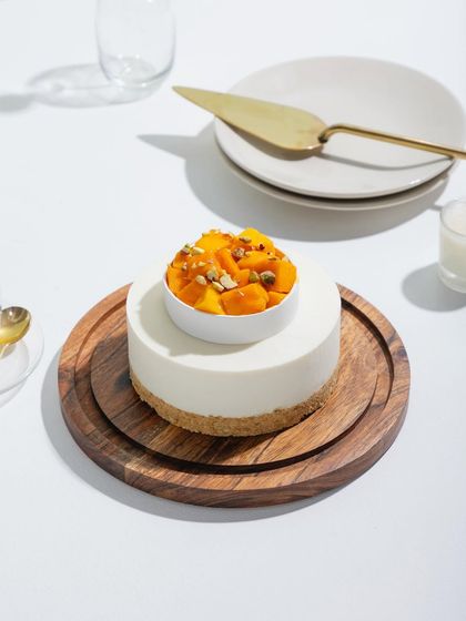 Our Cold Mango Cheesecake, a must-try from our list of mango favourites.