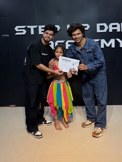 This young performer from our kids' batch has successfully completed her reality show training. Her dedication is inspiring.