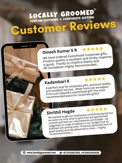 Don't just take our word for it. Here’s what our clients have to say about our product quality, timely delivery, and excellent service. We are proud to be a highly recommended partner for corporate gifting.
