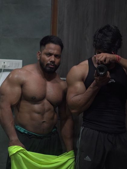 Scars reflect strength. A powerful shot with my brother in iron.