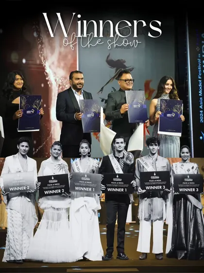 The awards ceremony segment of the 'Face of India' show, where winners are announced. Clear audio, good lighting, and smooth stage management are critical here.