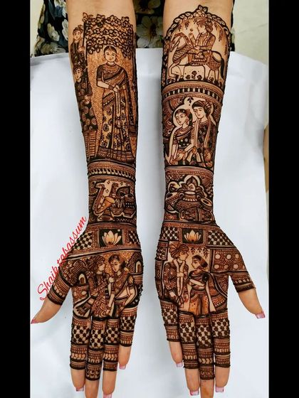 Shaik Tabassum - Destination Wedding Mehendi Storytelling Mehendi: Your Love Story on Your Hands photo 23