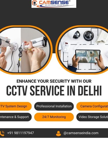 My CCTV service in Delhi is comprehensive. It includes system design, professional installation, camera configuration, 24/7 monitoring support, and video storage solutions.