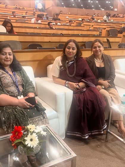 Seated in the front row, ready to absorb insights from other speakers. Continuous learning is key to refining my own corporate wellness talks and staying current with industry trends.