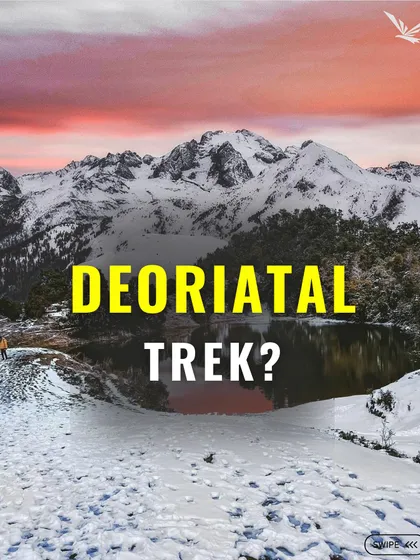 The Deoria Tal trek is perfect for nature lovers and first-time trekkers, offering stunning views and a peaceful atmosphere.