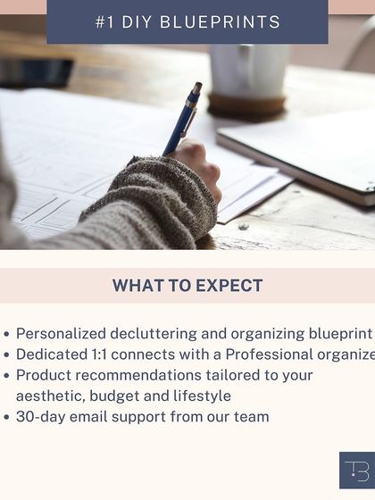 With my DIY Blueprint, you get a personalized decluttering plan, one-on-one connects with me, product recommendations, and 30 days of email support to ensure your success.