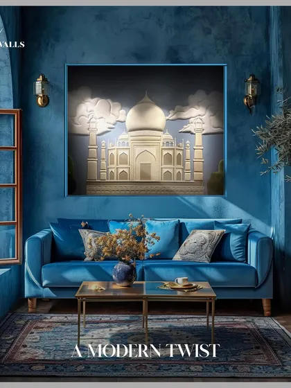 We love a challenge, even one from an AI-generated image. We transformed a digital concept of the Taj Mahal into this tangible, 3D wall panel, using our blend of modern technology and traditional craftsmanship to create a modern twist on a timeless icon.