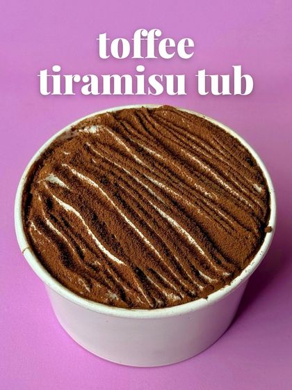 Introducing the Toffee Tiramisu Tub. This is our take on the classic Italian dessert, with a few delicious twists to make it our own.