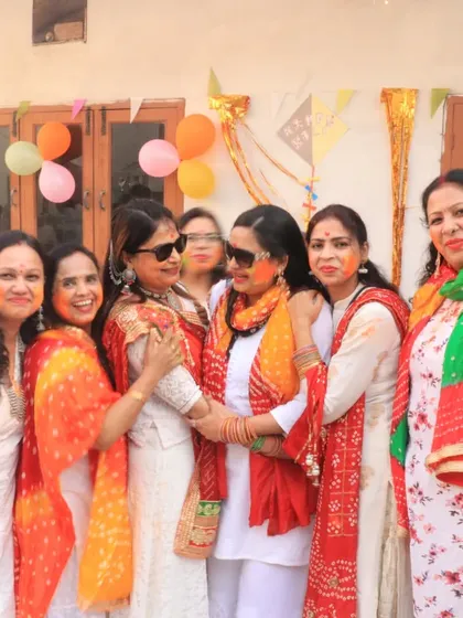 All smiles and colors at our Holi celebration. These moments of shared joy and 'masti' are what make the Flava Dance Studio a special place.