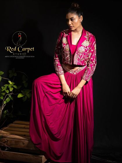 Red Carpet Studio - Bespoke Bridal & Occasion Wear Modern Fusion: Draped Sarees & Cape Sets photo 20