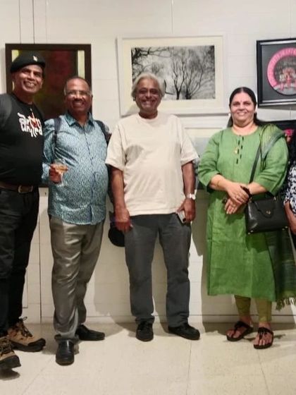 Another shot with my artist friends, a memory from a day celebrating art.