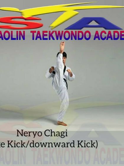 The Neryo Chagi, also known as the Axe Kick or Downward Kick. This is a dynamic kick that targets the opponent from above.