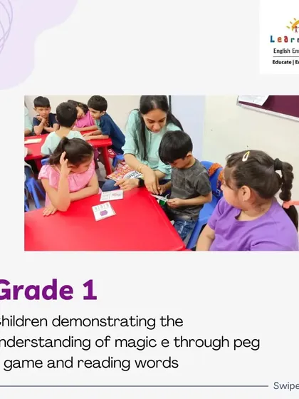 The "Magic E" rule can be tricky, but not when you turn it into a game! My Grade 1 students are using a "peg it" game to understand how a silent 'e' changes a word. This interactive method makes grammar rules stick.