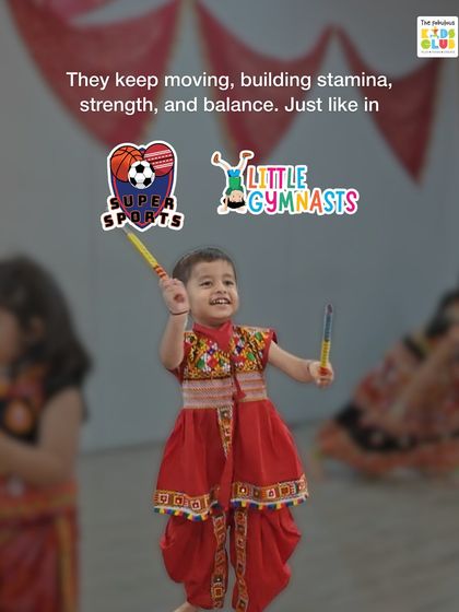 When kids play Garba, they are building stamina, strength, and balance, just like in our Super Sports and Little Gymnasts programs. Festivals provide a natural and joyful way to practice important physical skills.